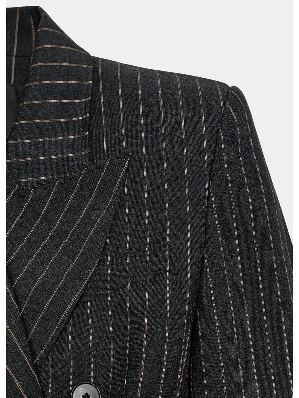 Zara Black Pinstripe Double-Breasted Blazer Dress - Picture 4 of 4